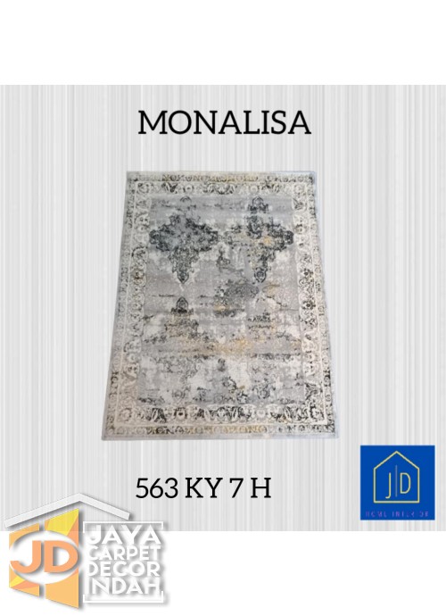 Karpet Permadani Monalisa 563 KY 7 H Ukuran 120x160, 160x230, 200x300, 240x340